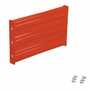 Vestil Steel 3 Ribbed Bolt On Style Guard Rail 24 In, Orange