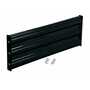 Vestil Steel 3 Ribbed Bolt On Style Guard Rail 29.875 In, Black