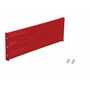 Vestil Steel 3 Ribbed Bolt On Style Guard Rail 29.875 In, Red