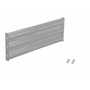 Vestil Steel 3 Ribbed Bolt On Style Guard Rail 41.875 in, Silver