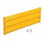 Vestil Steel 3 Ribbed Bolt On Style Guard Rail 41.875 in, Yellow