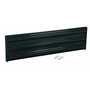 Vestil Steel 3 Ribbed Bolt On Style Guard Rail 53.875 in, Black