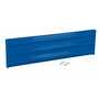 Vestil Steel 3 Ribbed Bolt On Style Guard Rail 53.875 In, Blue