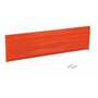 Vestil Steel 3 Ribbed Bolt On Style Guard Rail 53.875 in, Orange