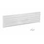 Vestil Steel 3 Ribbed Bolt On Style Guard Rail 53.875 in, White