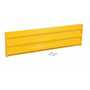 Vestil Steel 3 Ribbed Bolt On Style Guard Rail 53.875 in, Yellow