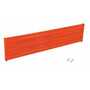 Vestil Steel 3 Ribbed Bolt On Style Guard Rail 65.875 in, Orange