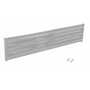Vestil Steel 3 Ribbed Bolt On Style Guard Rail 65.875 in, Silver