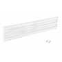 Vestil Steel 3 Ribbed Bolt On Style Guard Rail 65.875 in, White
