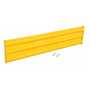 Vestil Steel 3 Ribbed Bolt On Style Guard Rail 65.875 in, Yellow
