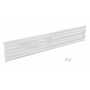 Vestil Steel 3 Ribbed Bolt On Style Guard Rail 77.875 in, White