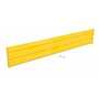 Vestil Steel 3 Ribbed Bolt On Style Guard Rail 77.875 in, Yellow