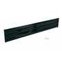 Vestil Steel 3 Ribbed Bolt On Style Guard Rail 89.875 in, Black