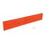 Vestil Steel 3 Ribbed Bolt On Style Guard Rail 89.875 in, Orange