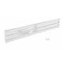 Vestil Steel 3 Ribbed Bolt On Style Guard Rail 89.875 in, White