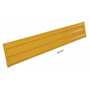 Vestil Steel 3 Ribbed Bolt On Style Guard Rail 89.875 in, Yellow