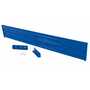 Vestil Steel 3 Ribbed Drop In Style Guard Rail 113.875 in, Blue