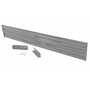 Vestil GR-F3R-DI-10-GYSG 113.875 In 3Rib DropIn GuardRail GY