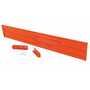 Vestil Steel 3 Ribbed Drop In Style Guard Rail 113.875 in, Orange