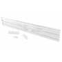 Vestil Steel 3 Ribbed Drop In Style Guard Rail 113.875 in, White