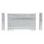 Vestil Galvanized Steel 3 Ribbed Drop In Style Guard Rail 24 in, Gray