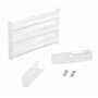 Vestil Steel 3 Ribbed Drop In Style Guard Rail 24 In, White