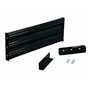 Vestil Steel 3 Ribbed Drop In Style Guard Rail 29.875 In, Black