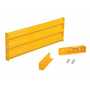 Vestil Steel 3 Ribbed Drop In Style Guard Rail 29.875 In Yellow