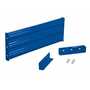 Vestil Steel 3 Ribbed Drop In Style Guard Rail 41.875 In, Blue