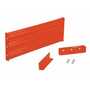 Vestil Steel 3 Ribbed Drop In Style Guard Rail 41.875 in, Orange