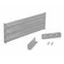 Vestil Steel 3 Ribbed Drop In Style Guard Rail 41.875 in, Silver
