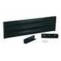 Vestil Steel 3 Ribbed Drop In Style Guard Rail 53.875 in, Black