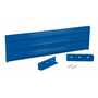 Vestil Steel 3 Ribbed Drop In Style Guard Rail 53.875 In, Blue