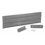 Vestil GR-F3R-DI-5-GYSG 53.875 In 3Rib Drop In GuardRail GR
