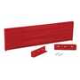 Vestil Steel 3 Ribbed Drop In Style Guard Rail 53.875 In, Red