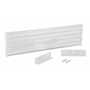 Vestil Steel 3 Ribbed Drop In Style Guard Rail 53.875 in, White