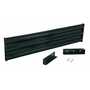 Vestil Steel 3 Ribbed Drop In Style Guard Rail 65.875 in, Black