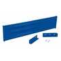 Vestil Steel 3 Ribbed Drop In Style Guard Rail 65.875 In, Blue