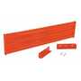Vestil Steel 3 Ribbed Drop In Style Guard Rail 65.875 in, Orange