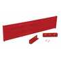 Vestil Steel 3 Ribbed Drop In Style Guard Rail 65.875 In, Red