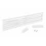 Vestil Steel 3 Ribbed Drop In Style Guard Rail 65.875 in, White