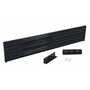 Vestil Steel 3 Ribbed Drop In Style Guard Rail 77.875 in, Black