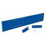Vestil Steel 3 Ribbed Drop In Style Guard Rail 77.875 In, Blue