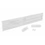 Vestil Steel 3 Ribbed Drop In Style Guard Rail 77.875 in, White