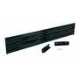 Vestil Steel 3 Ribbed Drop In Style Guard Rail 89.875 in, Black