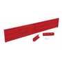 Vestil Steel 3 Ribbed Drop In Style Guard Rail 89.875 In, Red