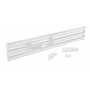 Vestil Steel 3 Ribbed Drop In Style Guard Rail 89.875 in, White