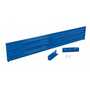 Vestil Steel 3 Ribbed Drop In Style Guard Rail 101.875 in, Blue