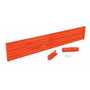 Vestil Steel 3 Ribbed Drop In Style Guard Rail 101.875 in, Orange