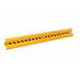 Vestil Steel Straight Guard Rail 112 In, Yellow
